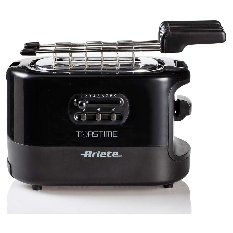 Ariete 159/02 Toastime Tostapane elettrico potenza 700 Watt 9 livelli doratura colore nero