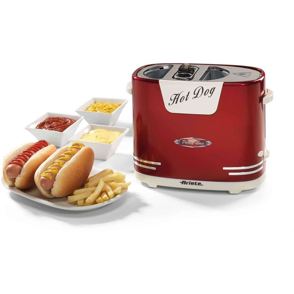 Ariete 186 Hotdog Party Time macchina per hotdog colore rosso