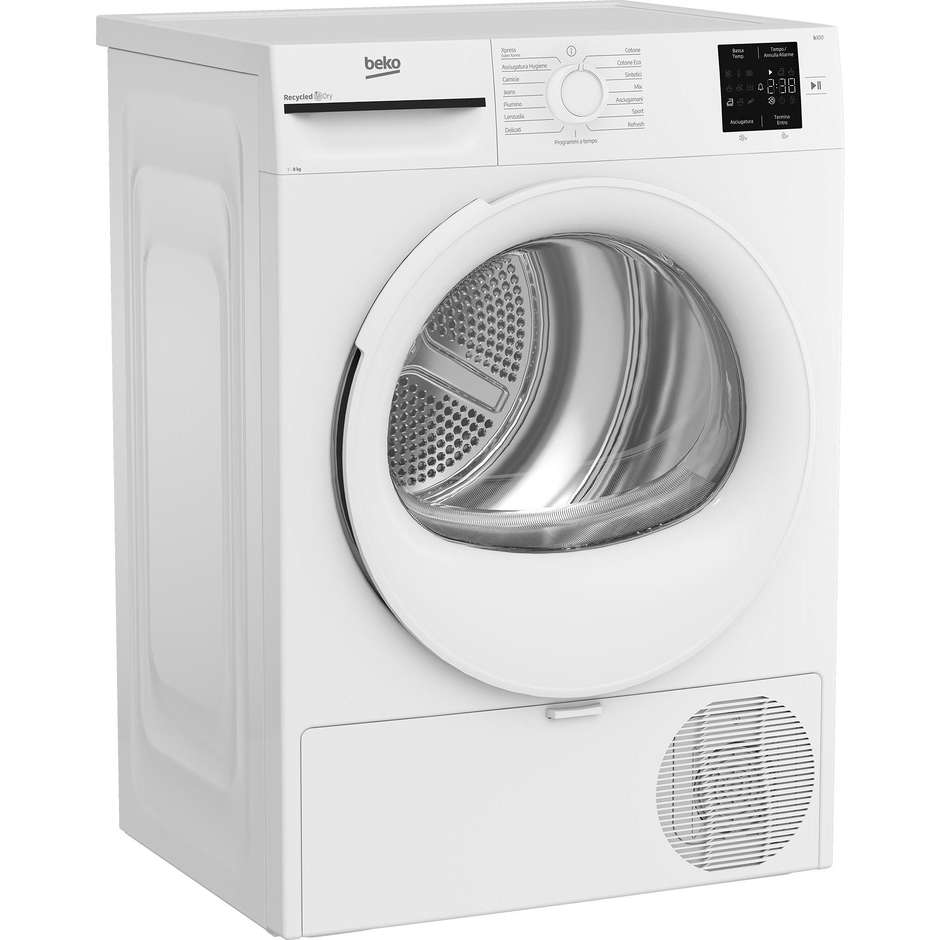 Beko BMT83EW Asciugatrice a pompa di calore Capacita 8 Kg Classe D Colore Bianco