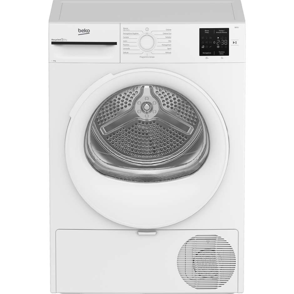 Beko BMT83EW Asciugatrice a pompa di calore Capacita 8 Kg Classe D Colore Bianco