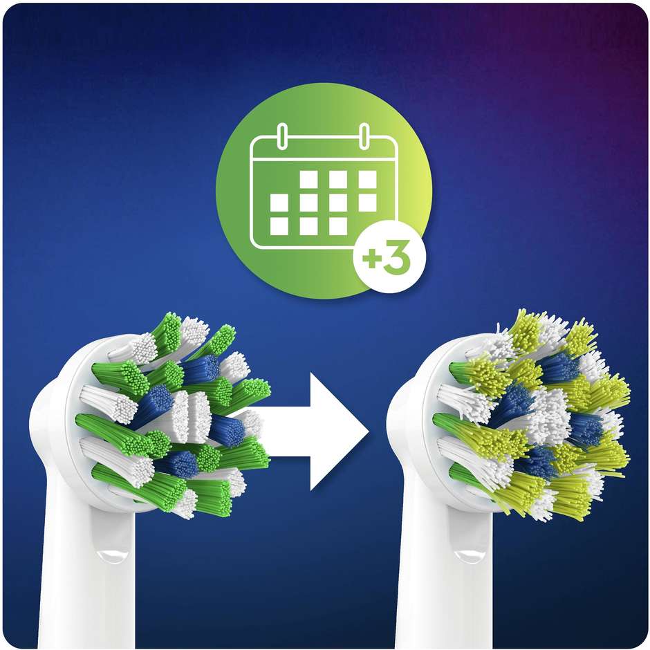 Braun REFILL3X3 Testine di Ricambio per spazzolino elettrico 3 pacchi da 3 pz colore bianco