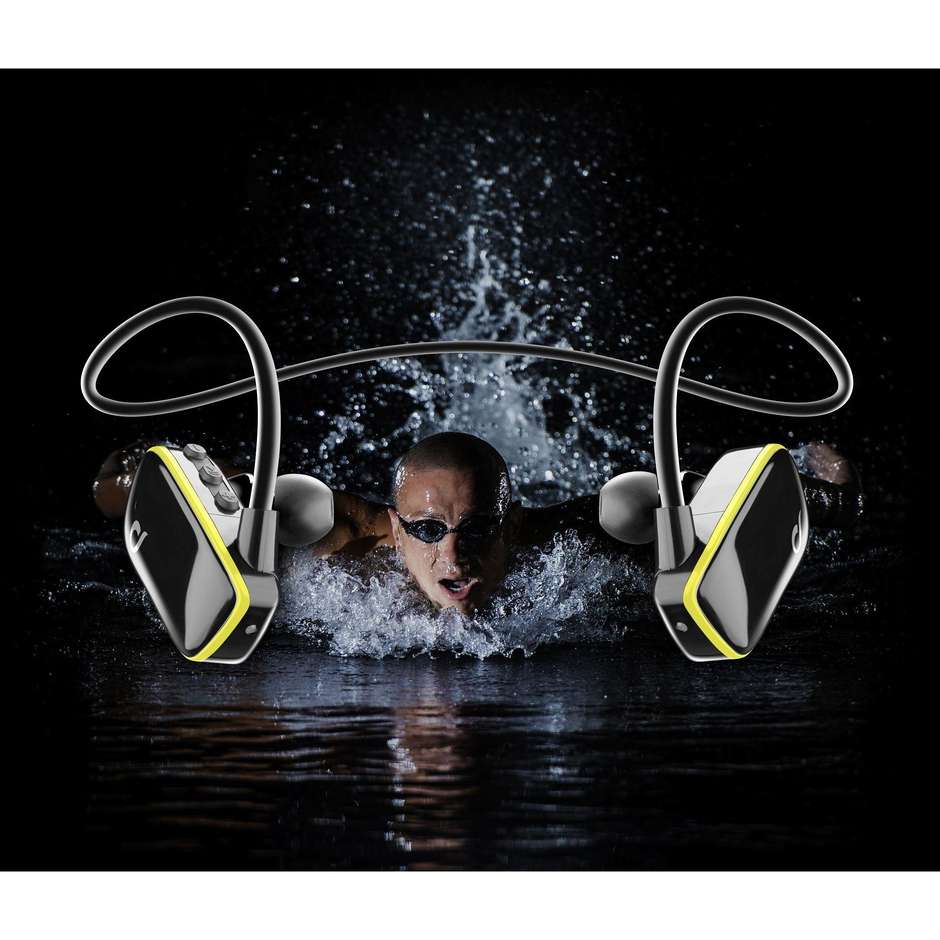 Cellularline Flipper BTFLIPPERK Universale Auricolari Bluetooth impermeabili con memoria integrata