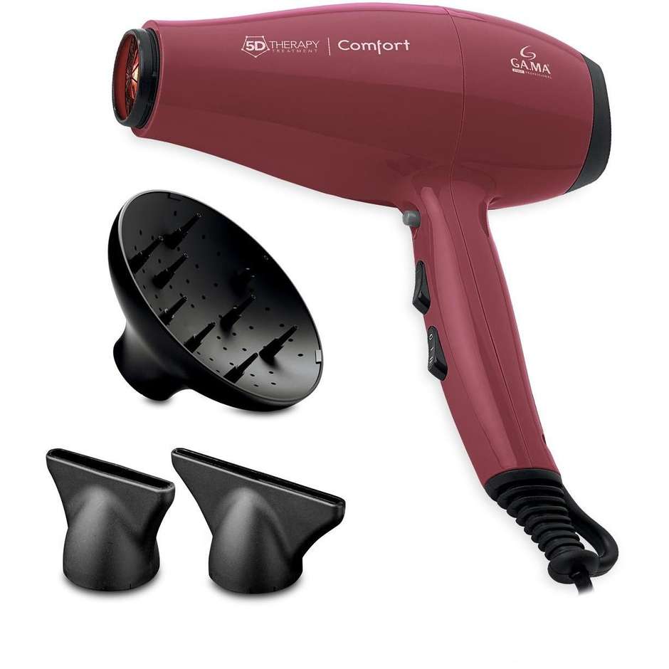 GAMA GH0501 Asciugacapelli Potenza 2200w Colore Rosso