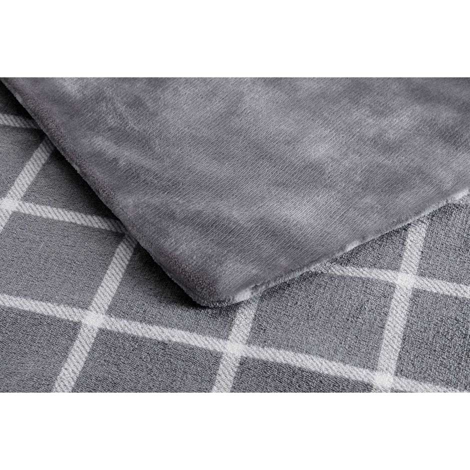 Imetec 16775 Adapto Velvet Square Plaid riscaldabile 150x95 cm 6 temperature colore grigio