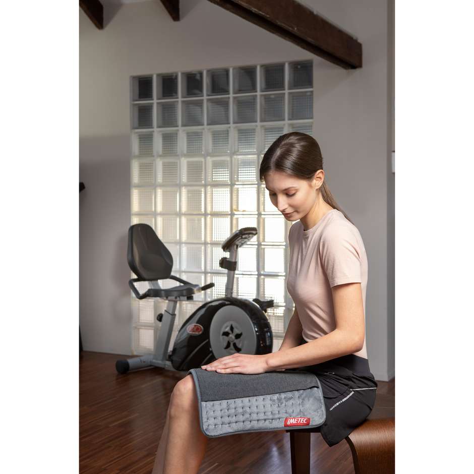 Imetec 16783 Termoforo Rettangolare 5 Livelli Potenza 110 W colore grigio