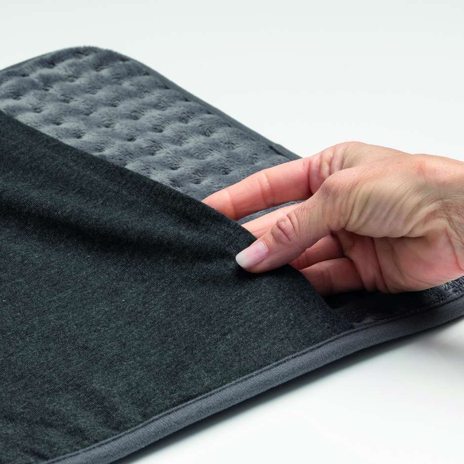 Imetec 16783 Termoforo Rettangolare 5 Livelli Potenza 110 W colore grigio