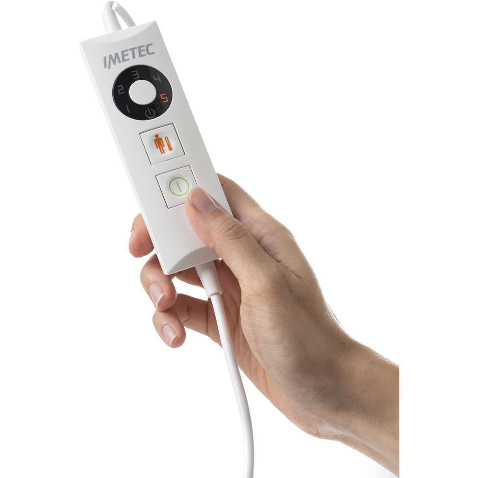 Imetec 16783 Termoforo Rettangolare 5 Livelli Potenza 110 W colore grigio