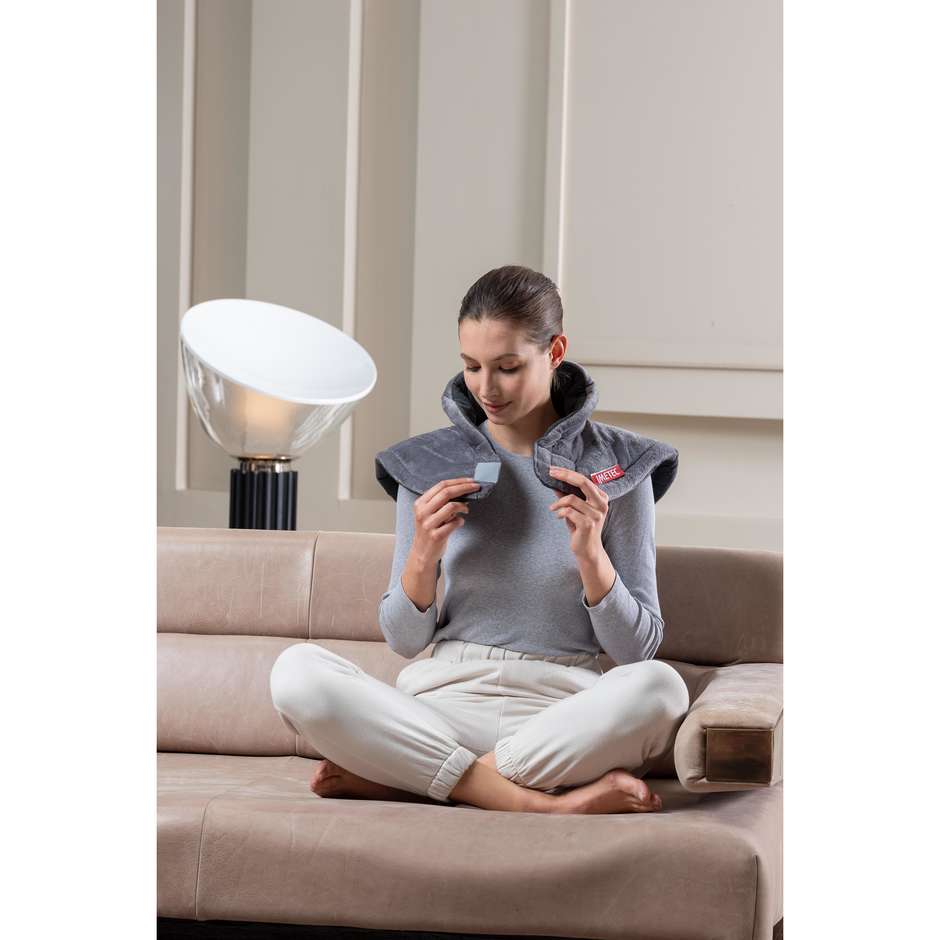 Imetec 16787 Termoforo per Spalle e Collo 5 Temperature colore grigio