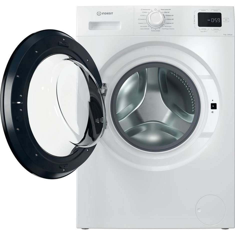 Indesit IM642BMYTIMEIT Lavatrice Carica Frontale Libera installazione Capacita 6 Kg 1200 Giri/min Classe B Colore Bianco