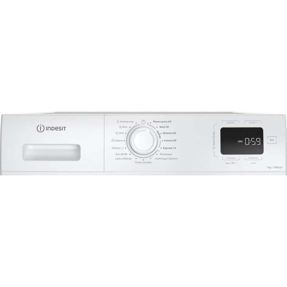 Indesit IM760MYTIMEIT Lavatrice Carica Frontale Capacita 7 Kg 1000 Giri/min Classe A Colore Bianco