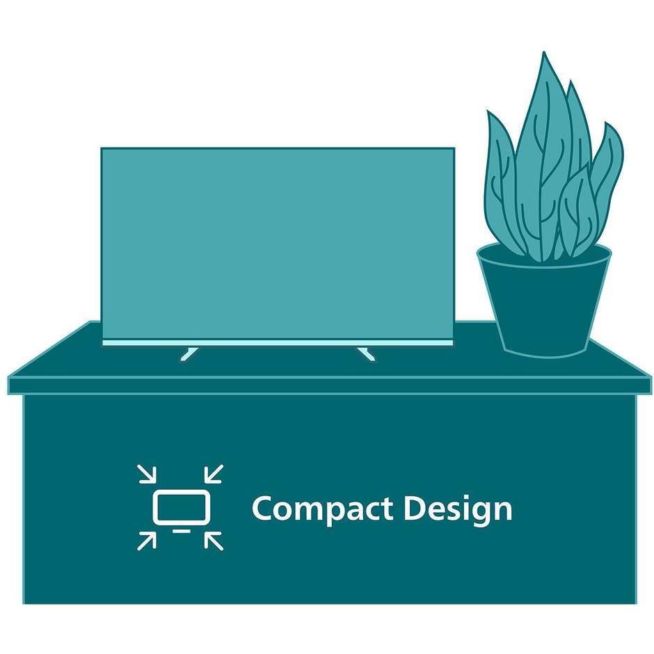 Philips 40PFS6000/12 TV LED 40" Full HD Smart TV Wi-Fi Classe E Colore Nero