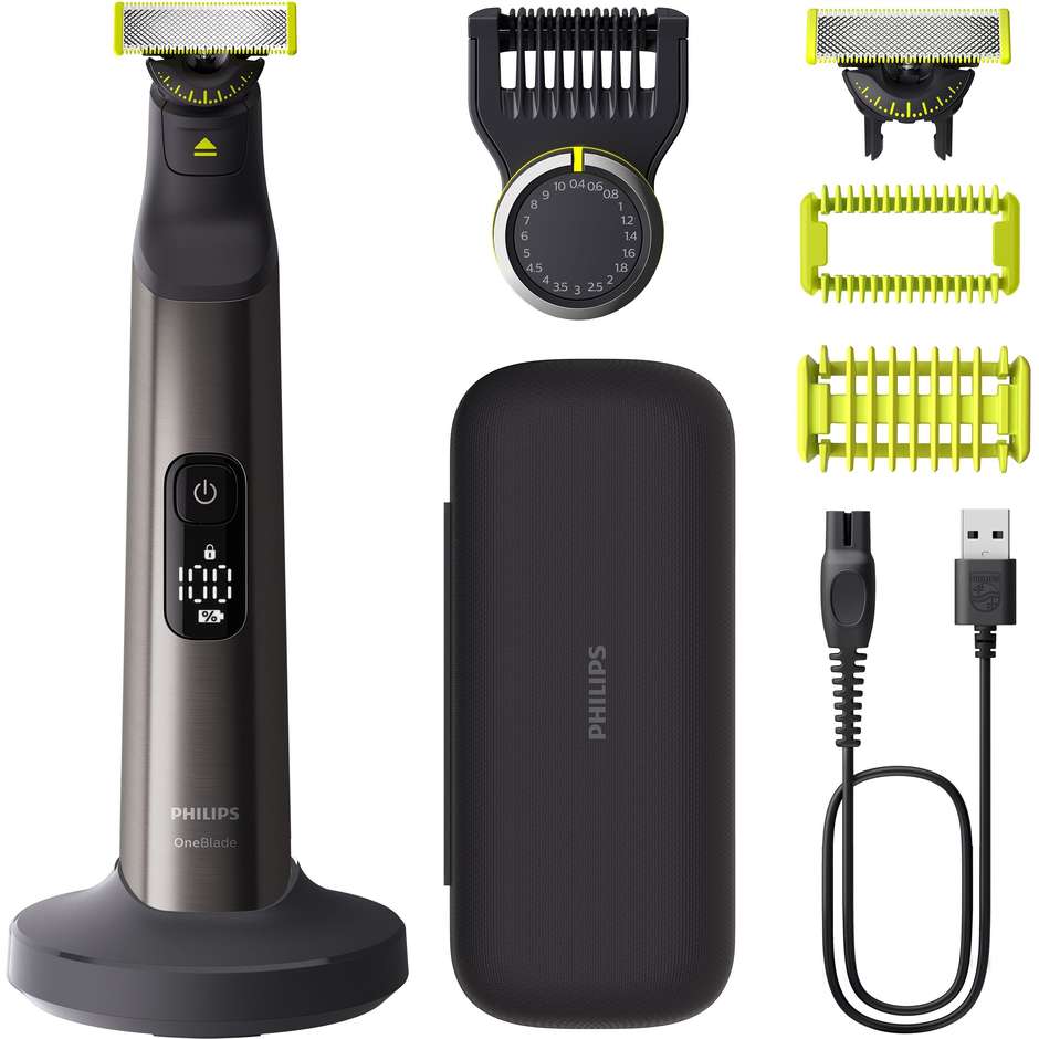 Philips OneBlade Pro 360 QP6652/61 Face + Body Colore Nero