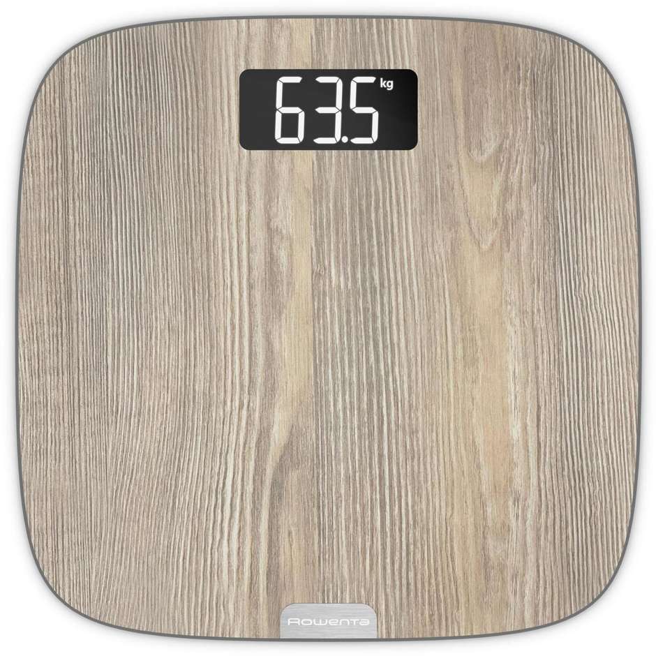 Rowenta BS1600 Bilancia Pesapersone Display LCD Portata Max 160 Kg colore legno