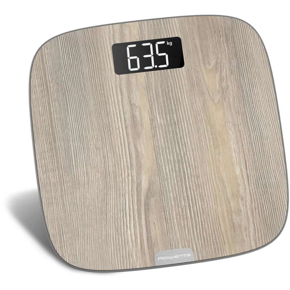 Rowenta BS1600 Bilancia Pesapersone Display LCD Portata Max 160 Kg colore legno