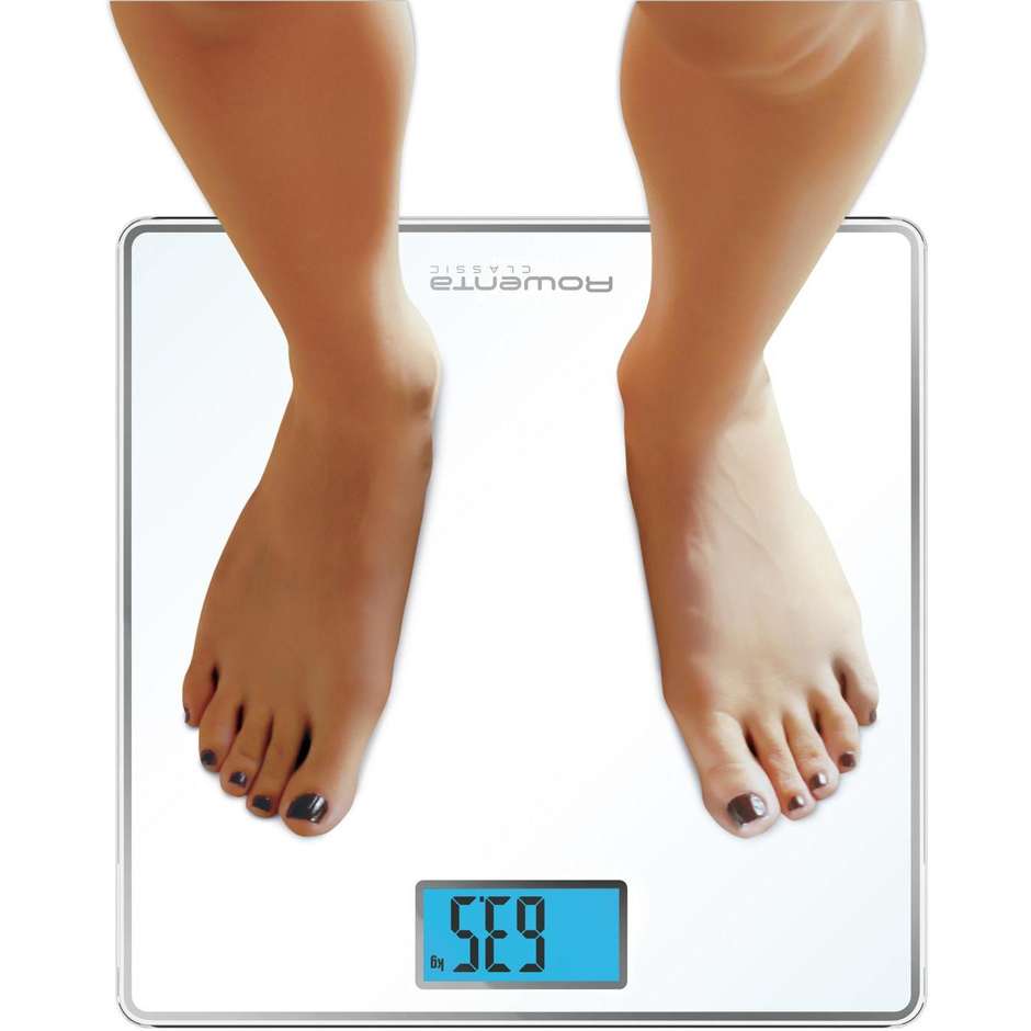 Rowenta Classis BS1501 Bilancia Pesapersone Display LCD Peso Max 160 Kg colore bianco