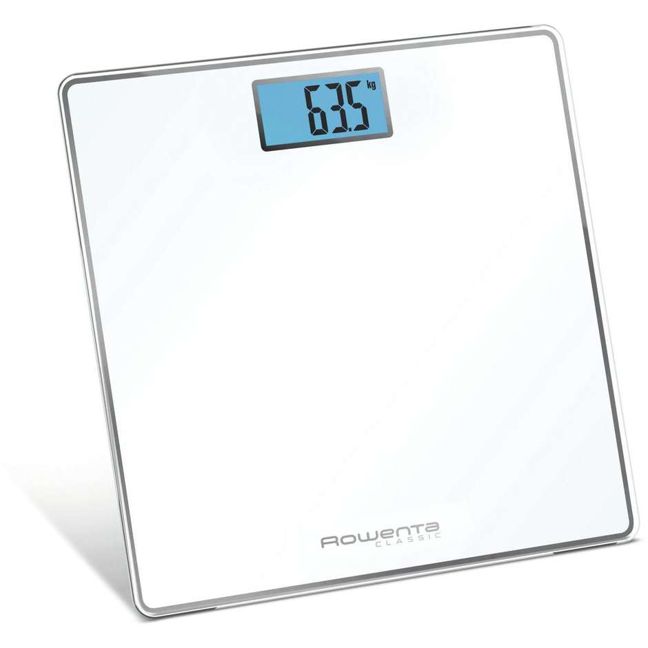 Rowenta Classis BS1501 Bilancia Pesapersone Display LCD Peso Max 160 Kg colore bianco