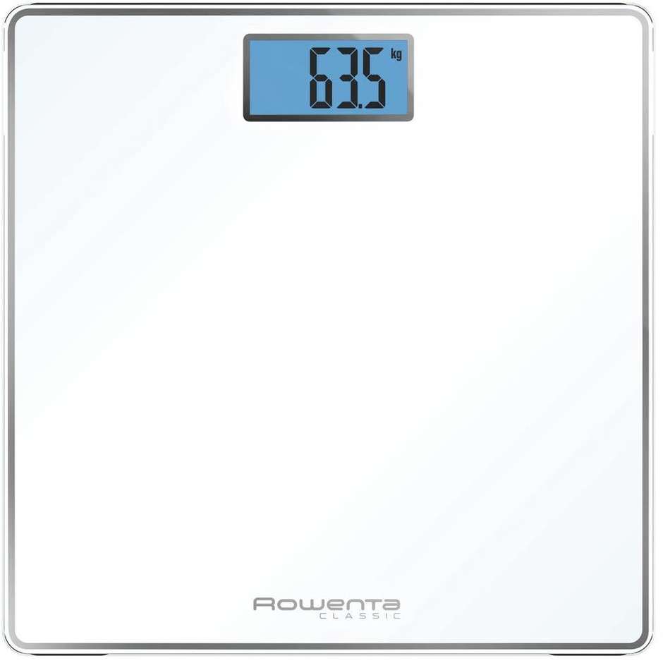 Rowenta Classis BS1501 Bilancia Pesapersone Display LCD Peso Max 160 Kg colore bianco