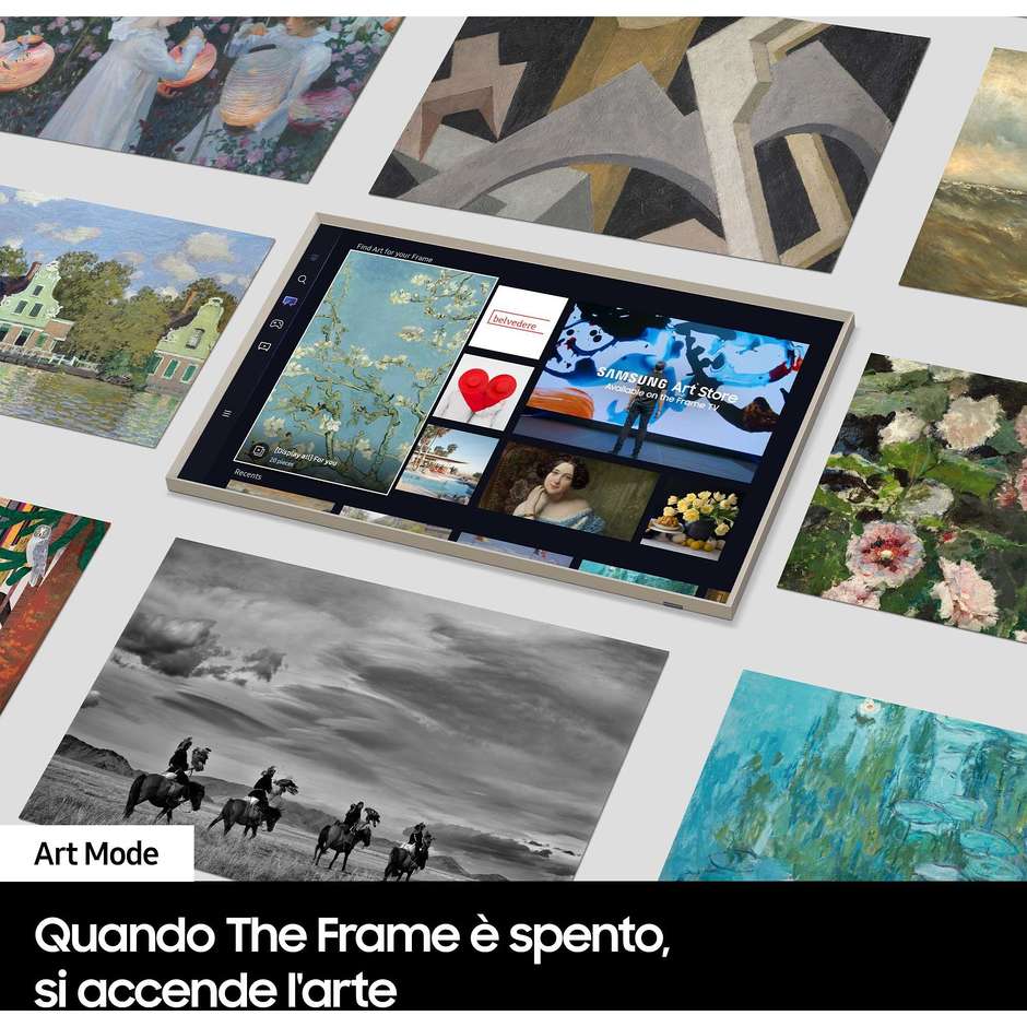 Samsung QE32LS03CB TV QLED 32" Full HD Smart TV Wi-Fi Classe F Colore Nero