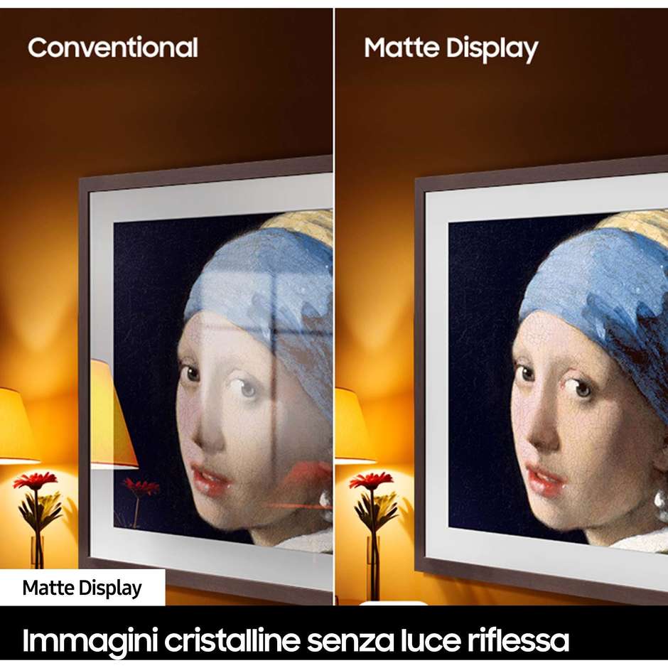 Samsung QE32LS03CB TV QLED 32" Full HD Smart TV Wi-Fi Classe F Colore Nero