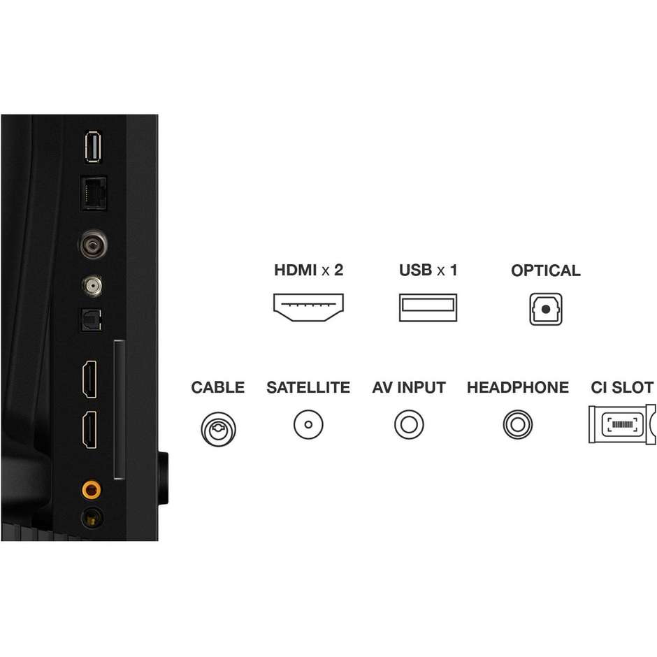 TCL 40S59K TV QLED 40" Full HD Smart TV Wi-Fi Classe F Colore Nero