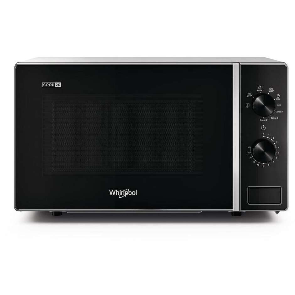 Whirlpool MWP 103 SB Forno a microonde con grill 20 litri colore nero e argento